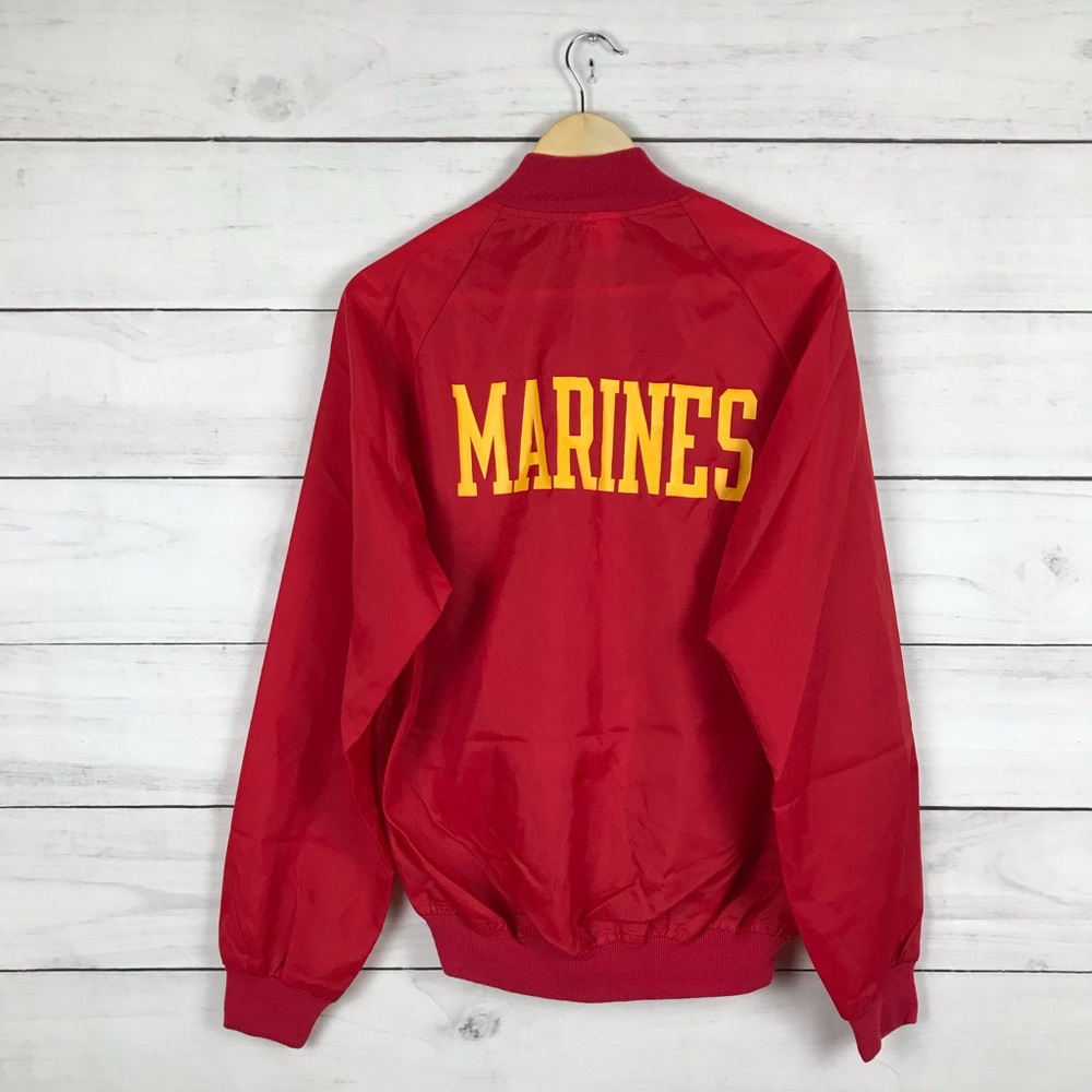 Vintage 1980s Champion USMA Marines Windbreaker Jacket
